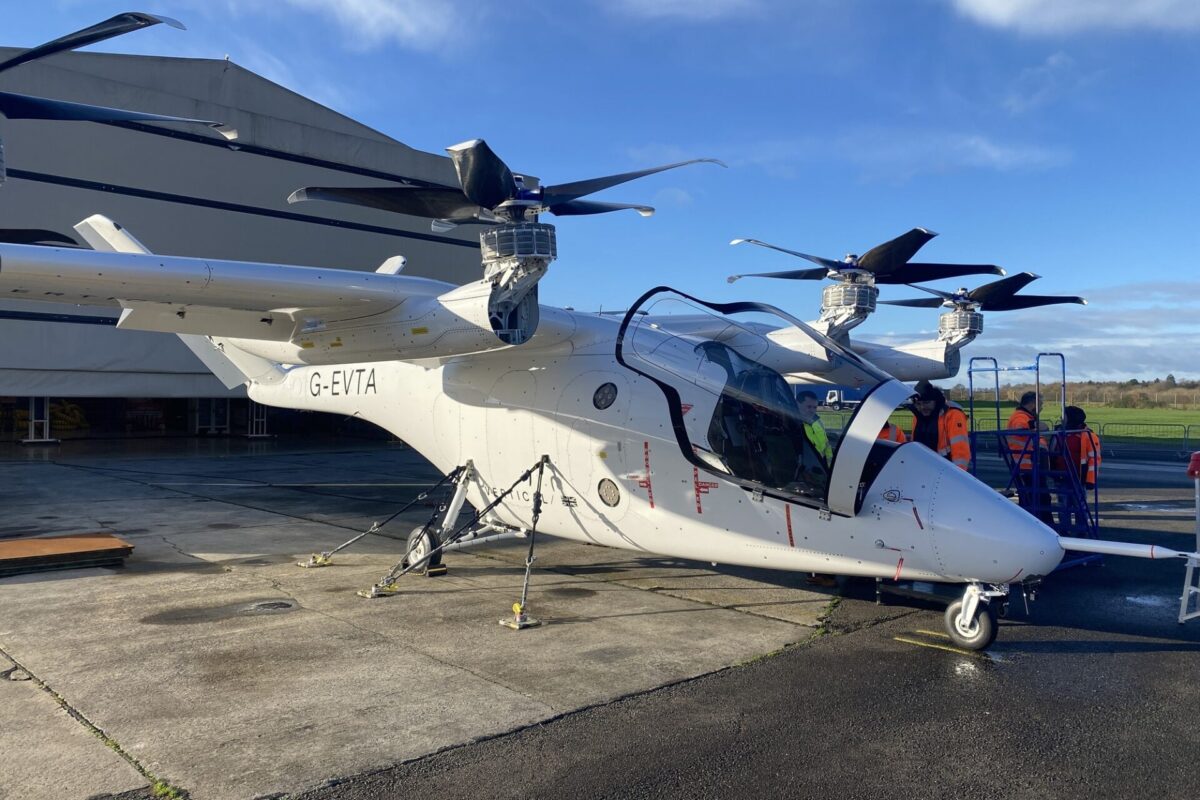 Vertical Aerospace VX4 eVTOL aircraft front Vertical Aerospace VX4 eVTOL aircraft