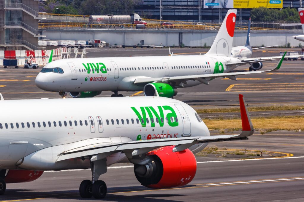 Viva Aerobus Airbus A320neo aircraft at Mexico City International Airport MEX Viva Aerobus is looking to order a large number of Airbus A320neo aircraft